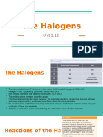 Unit 2.12 The HAlogen