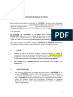 Locação Imóvel Comercial (Depósito Garantia)