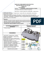 Hoja de Proceso de Desmontaje de Tanque de Combustible Tarea 7 Jhonatan