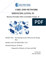 M01 - Developing System Infrastructure Design Plan