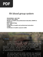 RH Blood Group System