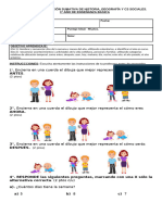 Evaluacion N°1 - Historia - 1° Básico.