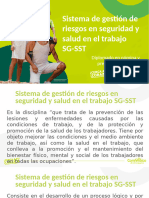 Sitema de Gestión de Riesgos en Seguridad y Salud en El Trabajo SG-SST