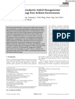 Adv Materials Technologies - 2018 - Wu - Triboelectric Thermoelectric Hybrid Nanogenerator For Harvesting Energy From