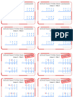 Soustraction Par Cassage - Fiches Autocorrectives - Niveau 3