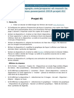 Préparer Et Réussir La Certification MOS PowerPoint 2019 Projet 01