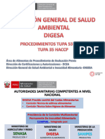 CAPACITACIÓN TUPA 35 Y 53 DIGESA - CERTIFICACIÓN PGH Y VALIDACIÓN HACCP - Ing. Eulogio Romero.