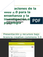 Implicaciones de La Web 2.0 para La Psicología