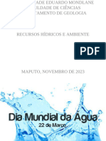 Agua e Meio Ambiente - PPT (Autosaved)