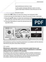 2018 Clarity PHEV Maintenance Minder System