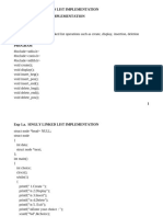 Exp.1.a - Singly Linked List Implementation