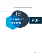 Knowing About The Research Reports: Page - 1