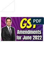 GST Revision and Amendments For June 2022 Exam