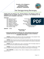 Reso 2022-027 ADOPTING & APPROVING 1-YEAR BNC PLAN CY 2023