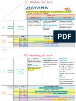 SR Star Co Super Chaina Revision Programe Teaching & Exam Schedule