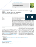 Phytochemistry and Biological Activities of Citrus Sinensis and Citrus Limon - An Update