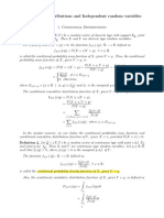 L15 Conditional Distributions and Independent Random Variables