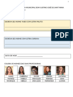 Avaliação Diagnostica 1º Ano Outubro 2024