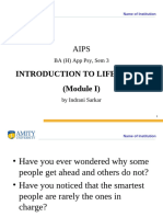 Introduction To Life Skills - Module 1