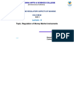 Lecture 6 - Regulation of Money Market Instruments