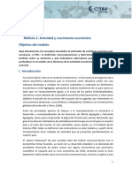 Módulo 1. Actividad y Crecimiento Económico