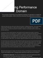 Planning Performance Domain