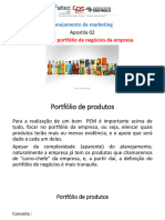 Apostila 02 Planejamento de Marketing 2022 Portfolio de Produtos Ok