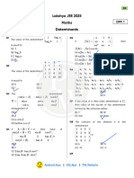 Lakshya JEE 2025 Maths Determinants: Android App iOS App PW Website