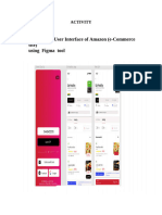Creating An User Interface of Amazon (E-Commerce Site) Using Figma Tool