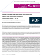 Análisis de La Validez de Las Declaraciones - Mitos y Limitaciones Psicología