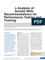 A Needs Analysis of Karate Kumite With