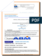 OFFER LETTER & CONTRACT OF EMPLOYMENT-ABM Industries CA.