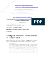 Antenas, Tintas e Descrição de Telhas e Nervuras para Laje e Colunas