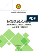 Rapport Sur La Mise en Oeuvre de La LOLF-PLFI 2025 Rev HN-ok