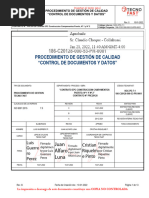 Procedimiento de Gestión de Calidad "Control de Documentos Y Datos"