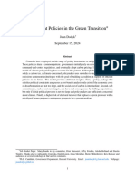 Inefficient Policies in The Green Transition: Juan Dodyk September 15, 2024