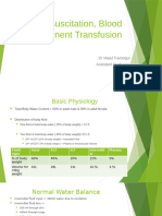 Fluid Resusscitation and Blood Transfusion