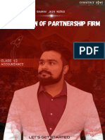 Dissolution of A Partnership Firm