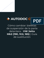 Cómo Cambiar - Bieletas de Suspensión de La Parte Delantera - VW Jetta Mk2 (19E, 1G2, 165) - Guía de Sustitución