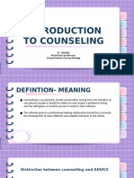 Counseling Skills Unit 1 Notes