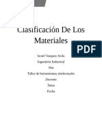 Clasificación de Los Materiales (Incompleto)