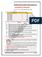 Assessment of Individual: INCOME TAX (Applicable For MAY'22/JUNE'22/NOV'22/DEC'22)