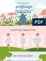 Analysing Language Features in Literature English Presentation in Soft Pastel Whimsical Style