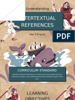 Intertextual References and Allusion Educational Presentation in Bold Textured Graphic Style