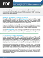 Jordan National Aid Fund NAF Cash Transfer Program Fact Sheet