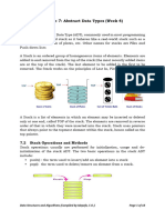 Module 7 - Basic ADTS (Stack Data Structures)