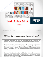 Lecture # 1 Consumer Behavior