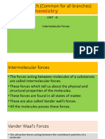 Intermolecular Forces