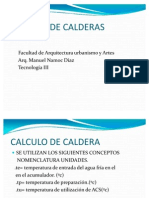 Calculo de Caldera