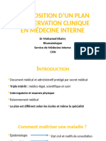 Plan D'observation Clinique en Médecine Interne